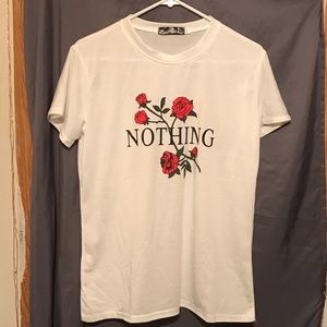 🌺⚪️Short Sleeve “Nothing” T-Shirt⬜️🌷